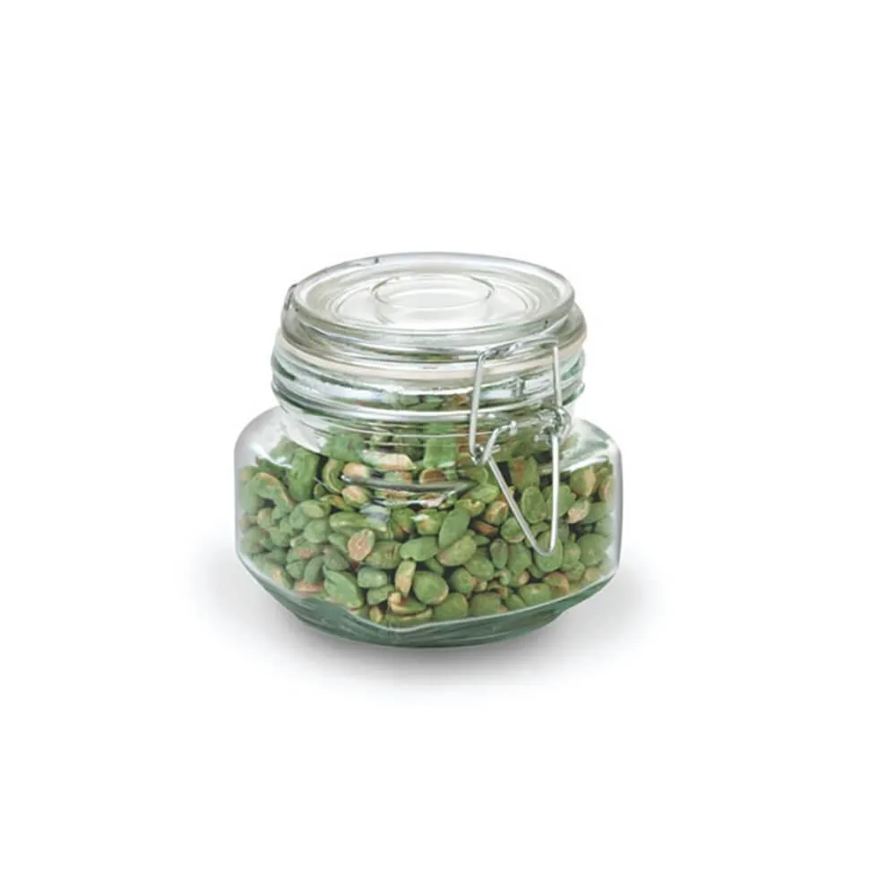 17-Ounce Hermes Glass Jar with Clamp Top Lid - Image 2