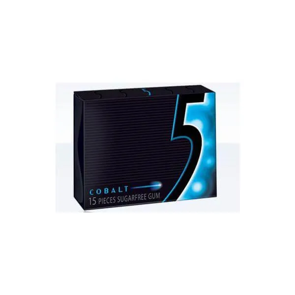 5 Gum Sugar Free Slim Packs - Cobalt: 10-Piece Box - Image 2