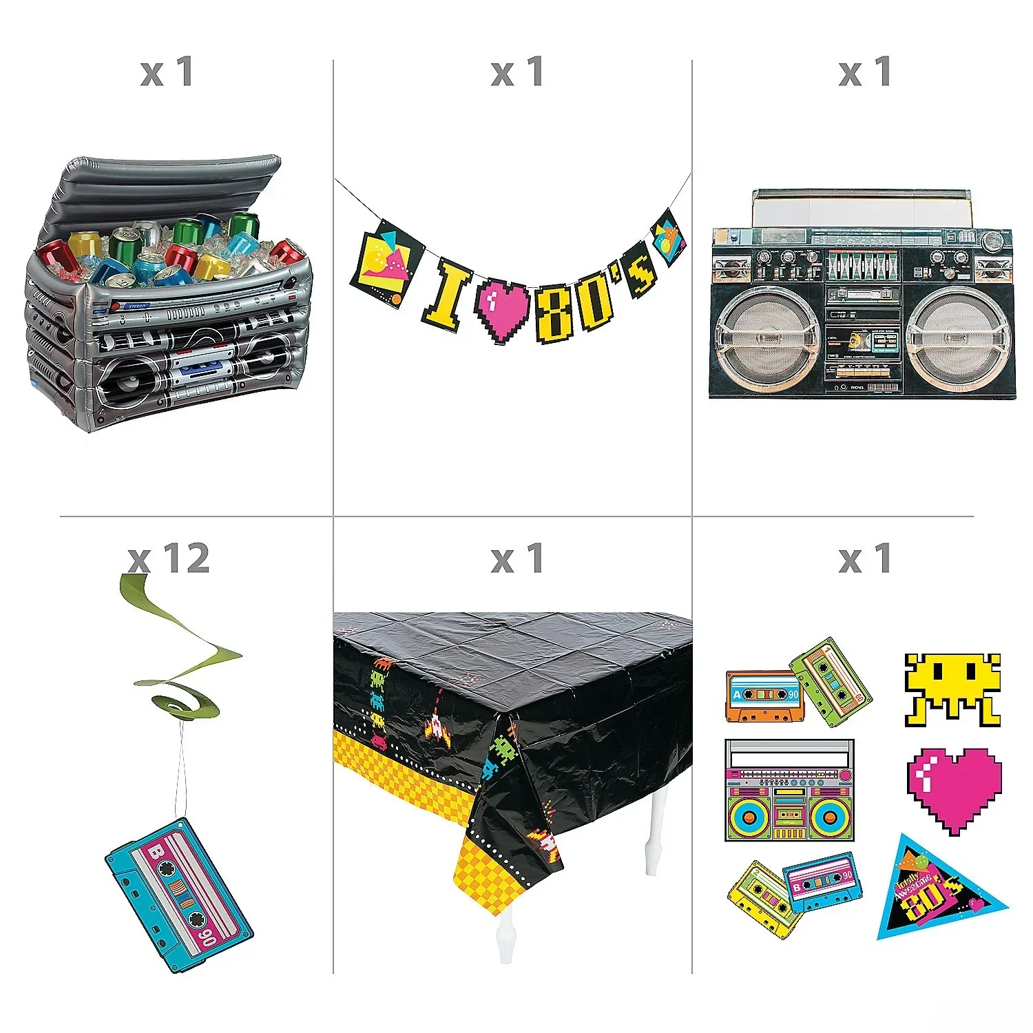 80s-Themed Trunk-or-Treat Station Decorating Kit - Image 2