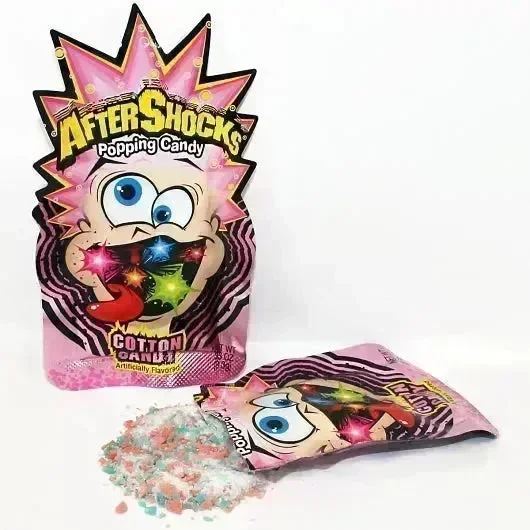 Aftershocks Popping Candy - Cotton Candy: 24-Piece Box - Image 2