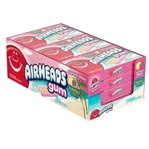 Airheads Raspberry Lemonade Gum Sticks: 12-Piece Display - Image 2