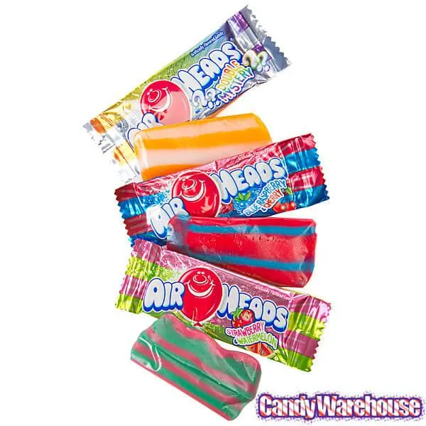AirHeads Striped Taffy Mini Candy Bars Packs: 12-Piece Box - Image 4