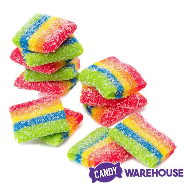AirHeads Xtremes Bites Mini Sour Candy Belts - Rainbow Berry: 9-Ounce Bag - Image 3