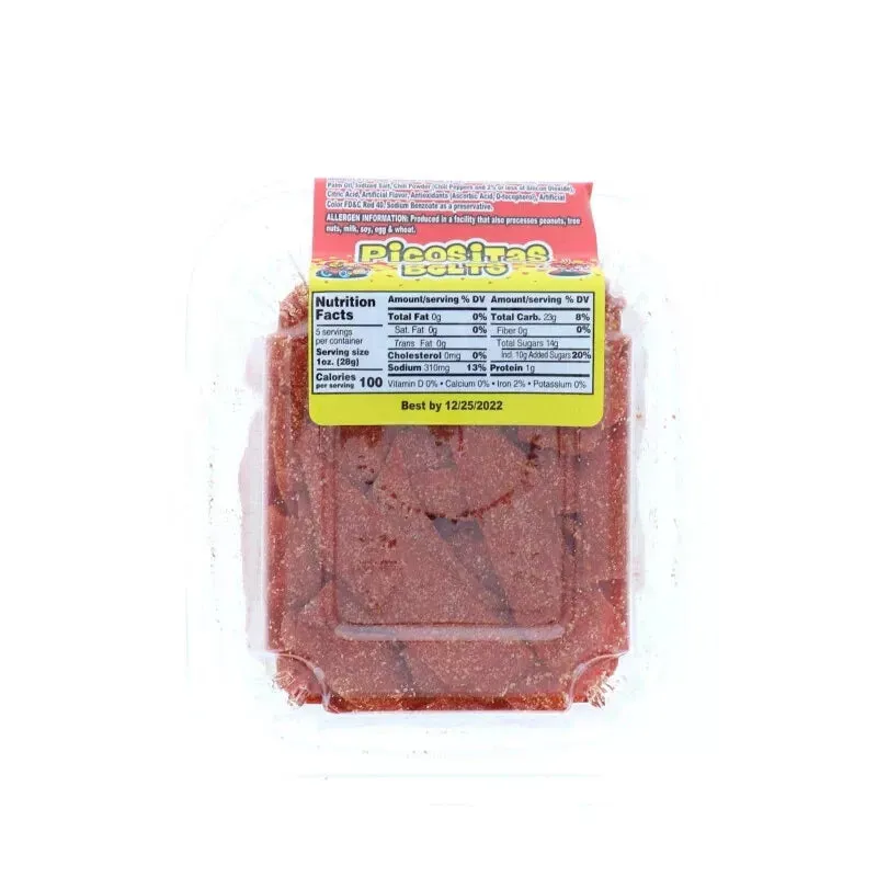 Alamo Candy Picositas Belts - Xtreme Sour with Chili: 24-Piece Case - Image 3