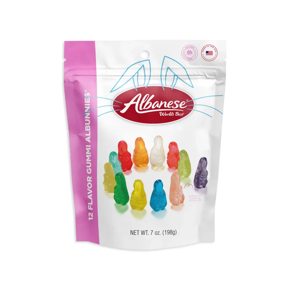 Albanese 12 Flavor Gummi Bunnies: 6-Pack Case