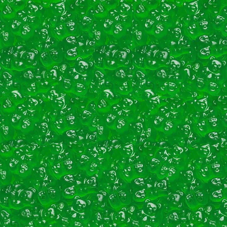 Albanese Green Apple Gummy Bears: 5LB Bag - Image 2