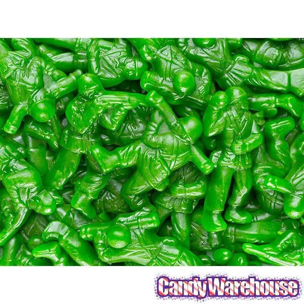 Albanese Green Gummy Army Men: 5LB Bag - Image 2