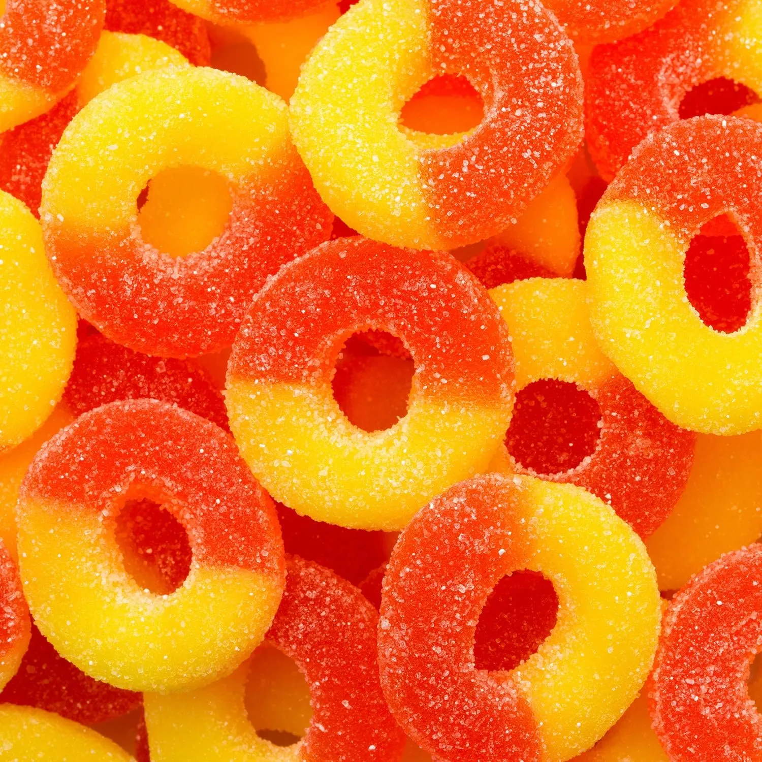 Albanese Gummy Peach Rings Peg Bags: 12-Piece Box - Image 3