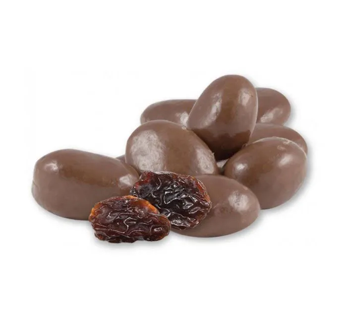 Albanese Milk Chocolate Covered Raisins Candy - Jumbo: 10LB Case