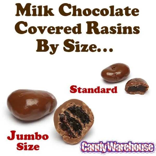 Albanese Milk Chocolate Covered Raisins Candy - Jumbo: 10LB Case - Image 3
