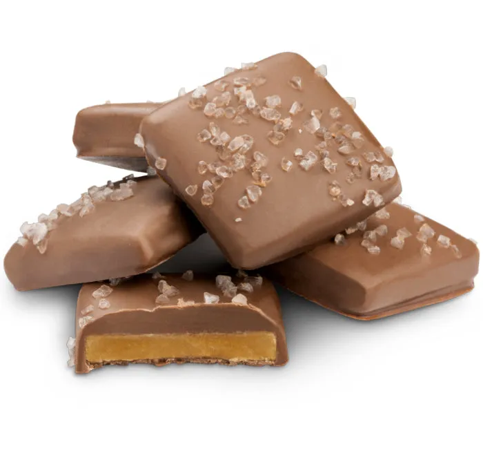 Albanese Milk Chocolate Sea Salt Toffees: 10LB Bag