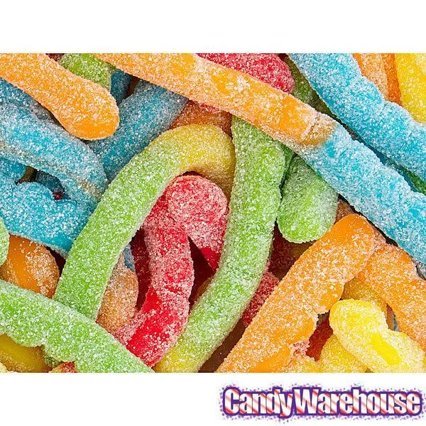 Albanese Neon Sour Gummy Worms: 4.5LB Bag - Image 3