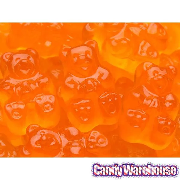 Albanese Orange Gummy Bears: 5LB Bag - Image 3