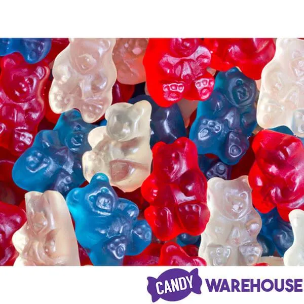 Albanese Patriotic USA Red, White, & Blue Gummy Bears: 5LB Bag - Image 2