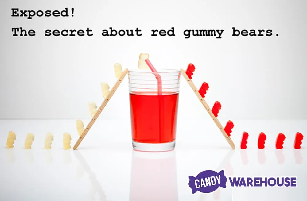 Albanese Red Wild Cherry Gummy Bears: 5LB Bag - Image 2