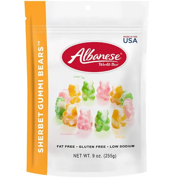 Albanese Sherbet Gummy Bears: 9-Ounce Bag - Image 3