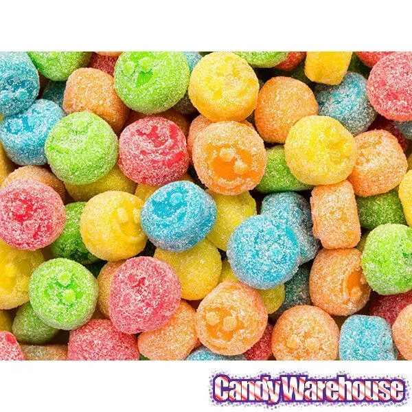 Albanese Sour Gummy Poppers Smiley Face Candy: 4.5LB Bag - Image 2