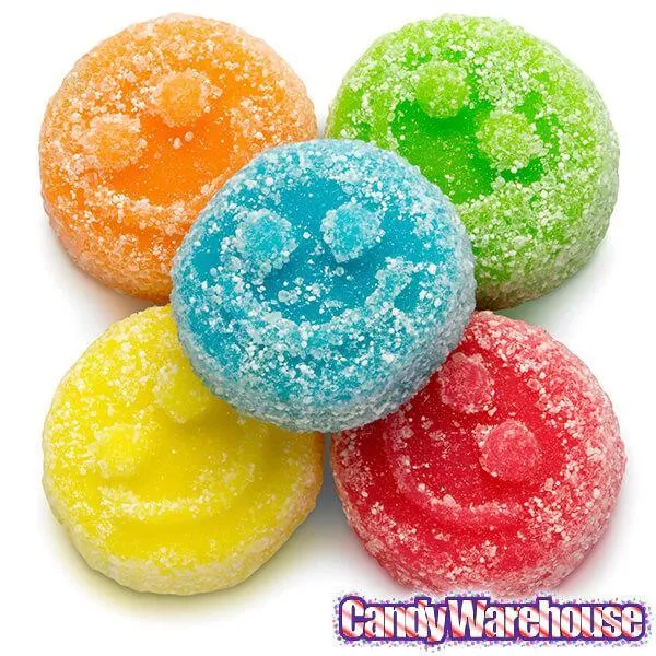 Albanese Sour Gummy Poppers Smiley Face Candy: 4.5LB Bag - Image 3