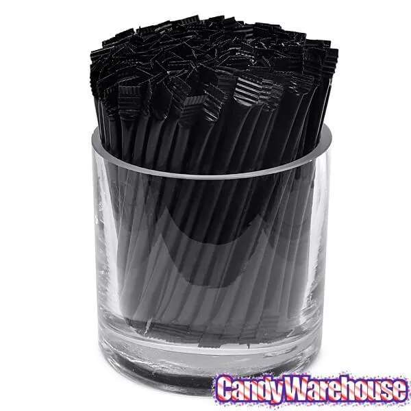 Albert's Candy Powder Filled Plastic Mini Straws - Black Cherry: 240-Piece Bag - Image 3