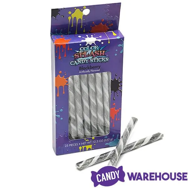 Albert's Silver Candy Sticks - Blackberry: 25-Piece Pack - Image 3