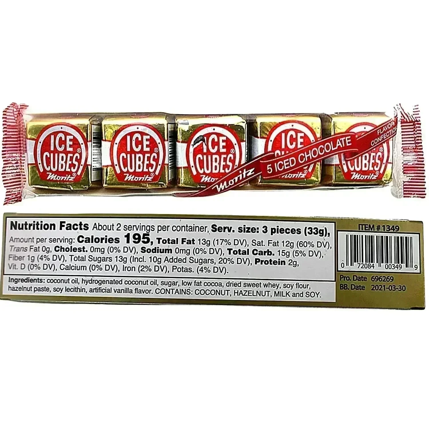 Albert's Ice Cubes Chocolates 5-Pack: 12-Piece Display - Image 4