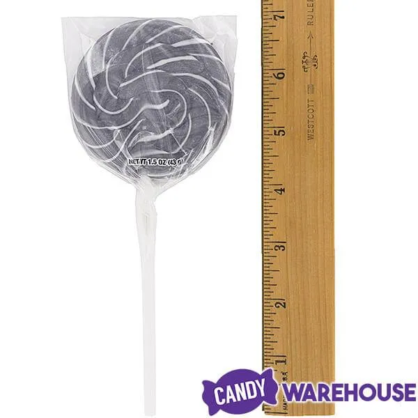 Albert's Silver Pearl 1.5-Ounce Swirl Pops - Blackberry: 12-Piece Box - Image 3