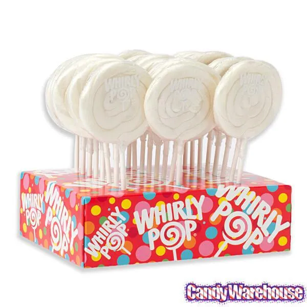 Whirly Pop 1.5-Ounce Swirl Suckers - White: 24-Piece Display - Image 2