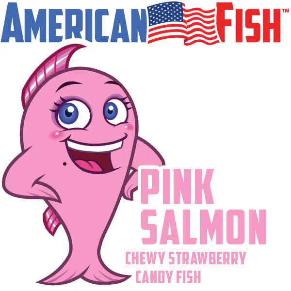 American Fish Chewy Candy - Pink: 16-Ounce Bag - Image 4
