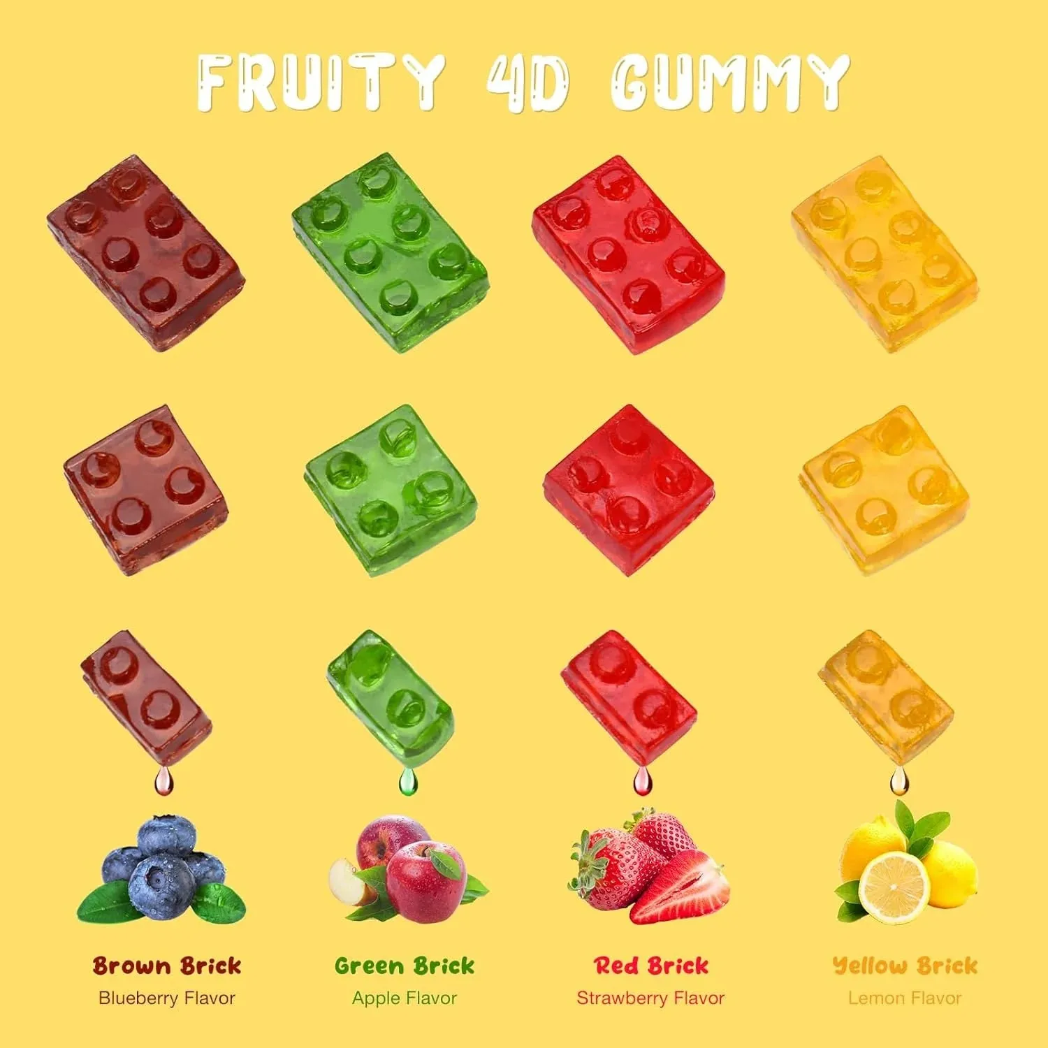 Amos 4D Gummy Blocks Theater Box: 12-Piece Case - Image 2
