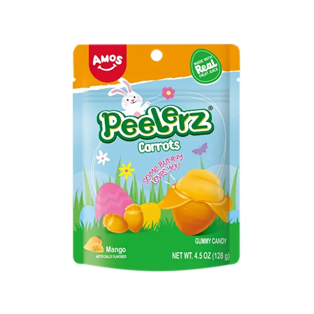 Amos Peelerz Gummy Carrots: 12-Piece Case