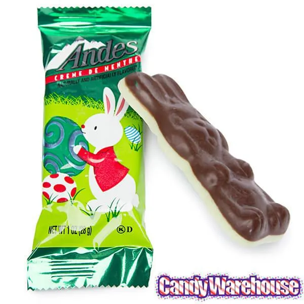 Andes Mints Creme de Menthe Easter Bunny Candy Packs: 24-Piece Display - Image 2