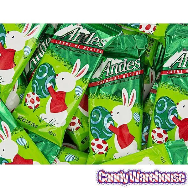 Andes Mints Creme de Menthe Easter Bunny Candy Packs: 24-Piece Display - Image 3