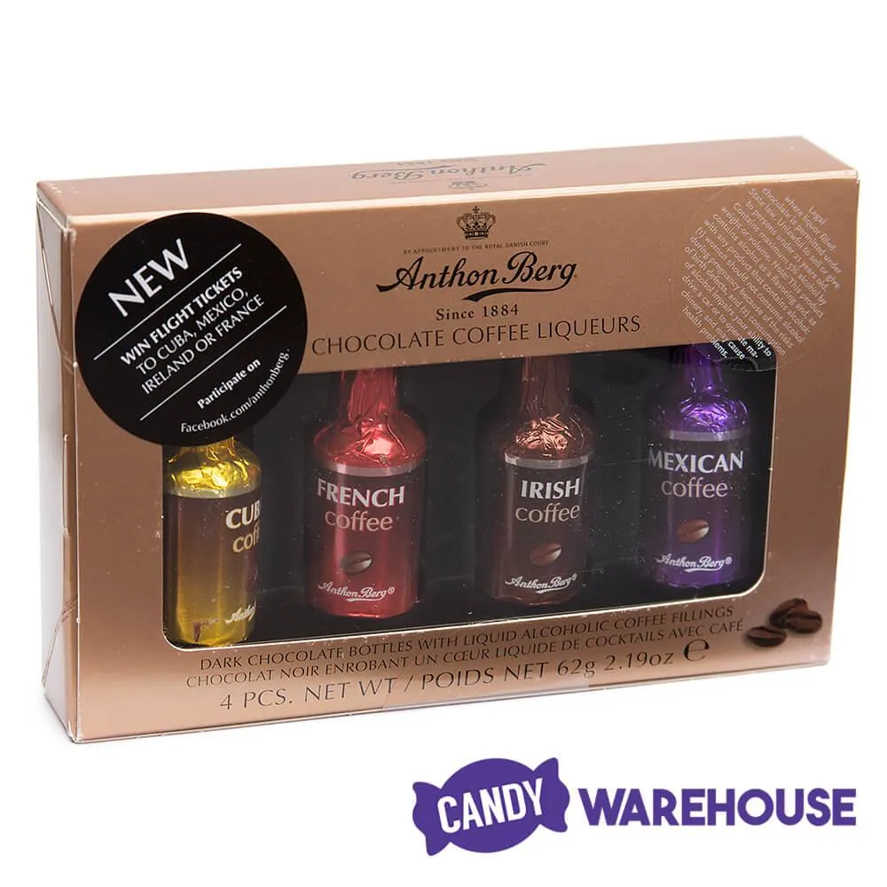 Anthon Berg Chocolate Coffee Liquor Bottles: 4-Piece Box - Image 3