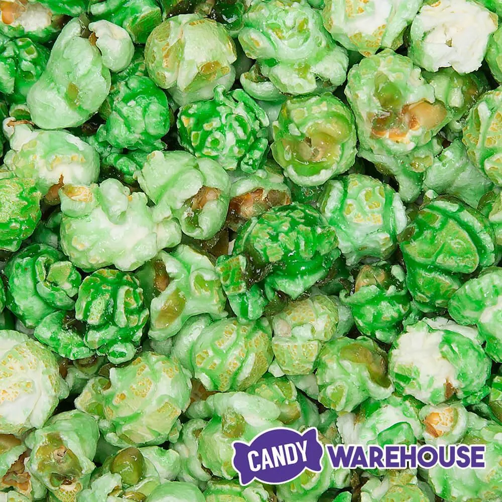 Green Candy Coated Popcorn - Green Apple: 1-Gallon Bag - Image 3