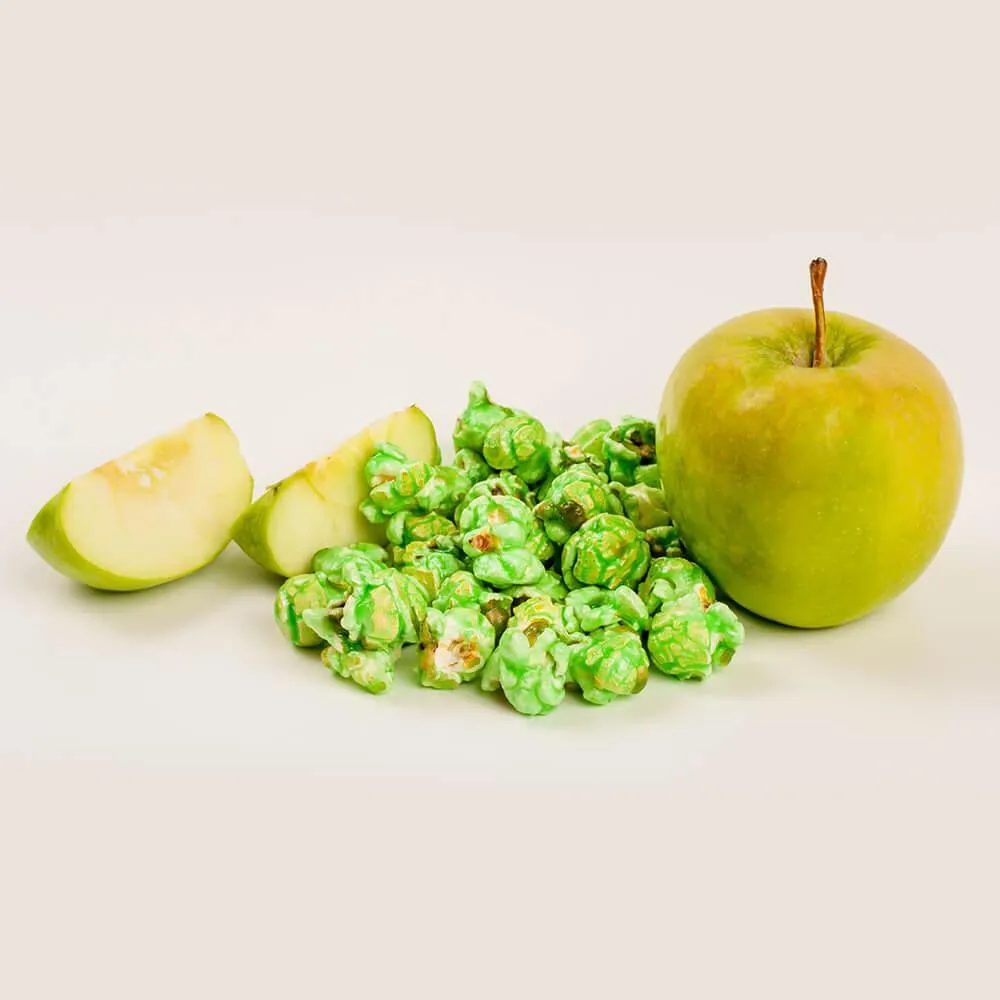 Green Candy Coated Popcorn - Green Apple: 1-Gallon Bag - Image 4