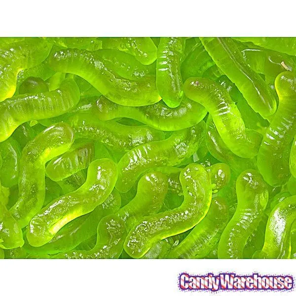 Gummy Inch Worms - Apple: 5LB Bag - Image 3