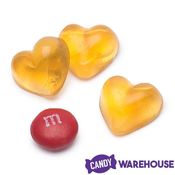 Apricot Hearts Gummy Candy: 500G Bag - Image 2