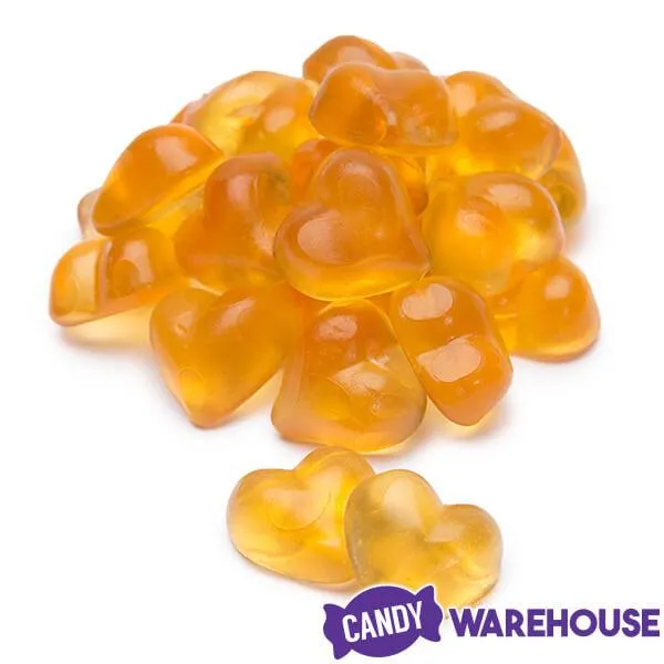 Apricot Hearts Gummy Candy: 500G Bag - Image 3
