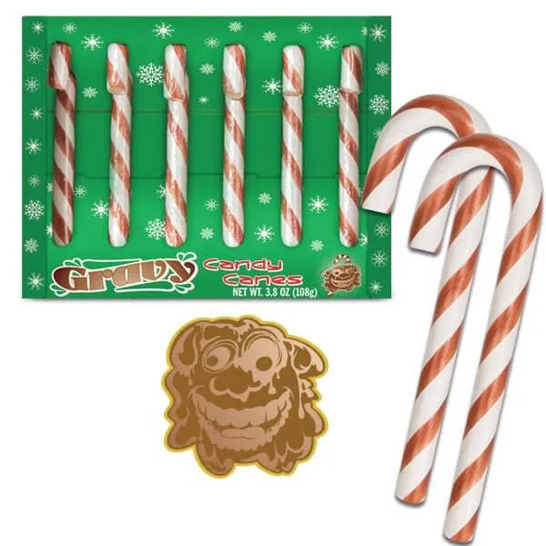 Archie McPhee Gravy Candy Canes: 6-Piece Box - Image 3