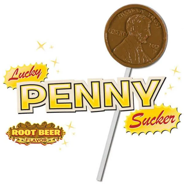 Archie McPhee Lucky Penny Lollipops: 2-Piece Set - Image 3