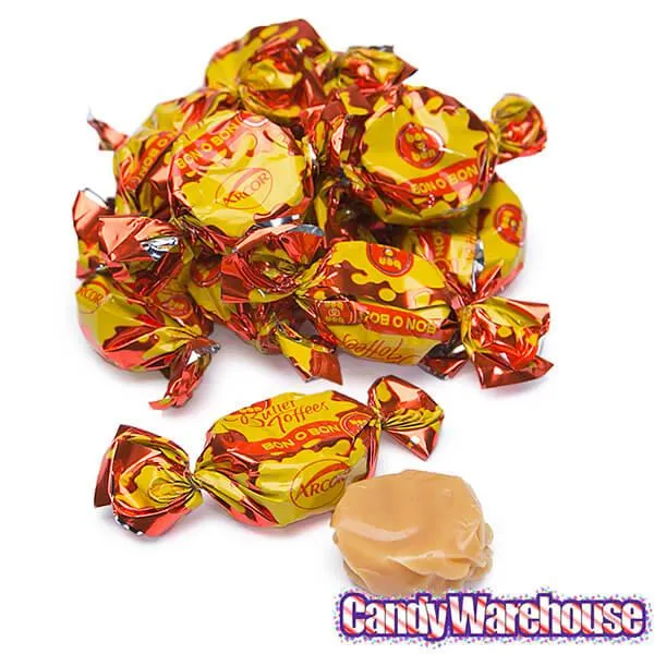 Arcor Bon o Bon Peanut Butter Filled Butter Toffees Candy: 1LB Bag - Image 4