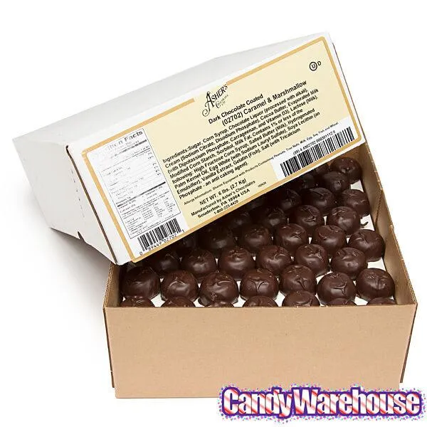 Asher's Caramel Marshmallow Chocolates - Dark: 6LB Box - Image 2