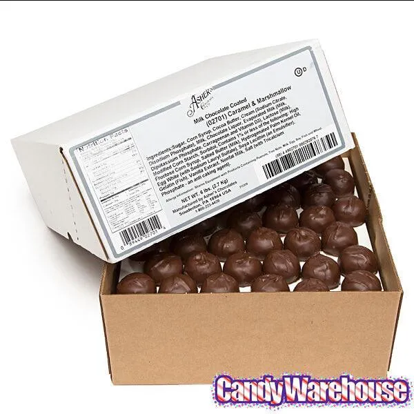 Asher's Caramel Marshmallow Chocolates - Milk: 6LB Box - Image 2