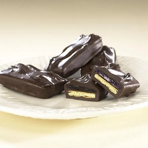 Asher's Dark Chocolate Covered Graham Crackers with Jelly: 5LB Box - Image 4