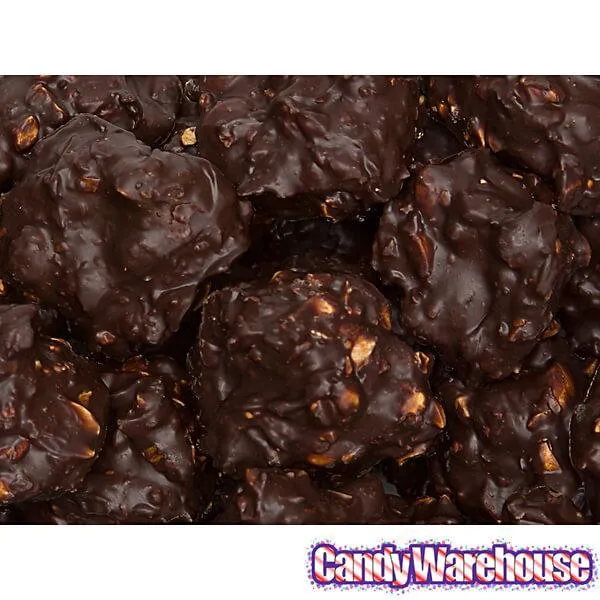 Asher's Dark Chocolate Peanut Clusters Candy: 5LB Box - Image 4