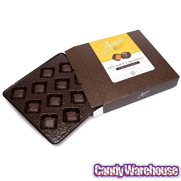 Asher's Dark Chocolate Sea Salt Caramels: 6-Pound Box - Image 3