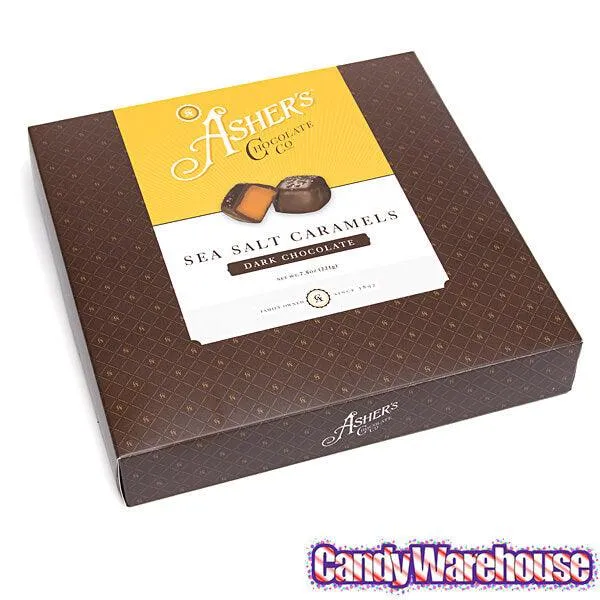 Asher's Dark Chocolate Sea Salt Caramels: 6-Pound Box - Image 4
