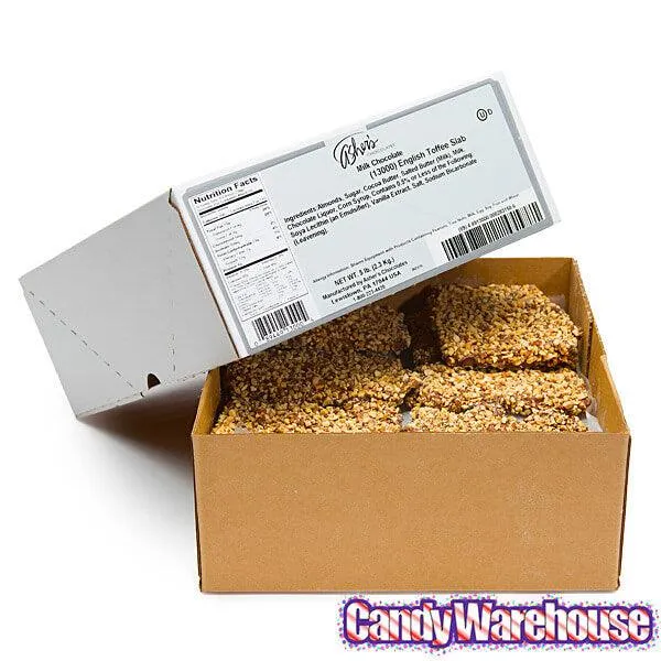 Asher's English Toffee Candy Slabs: 5LB Box - Image 2