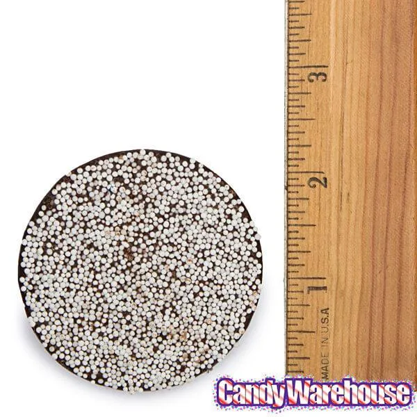 Asher's Giant Dark Chocolate Nonpareils Discs - White: 64-Piece Box - Image 2