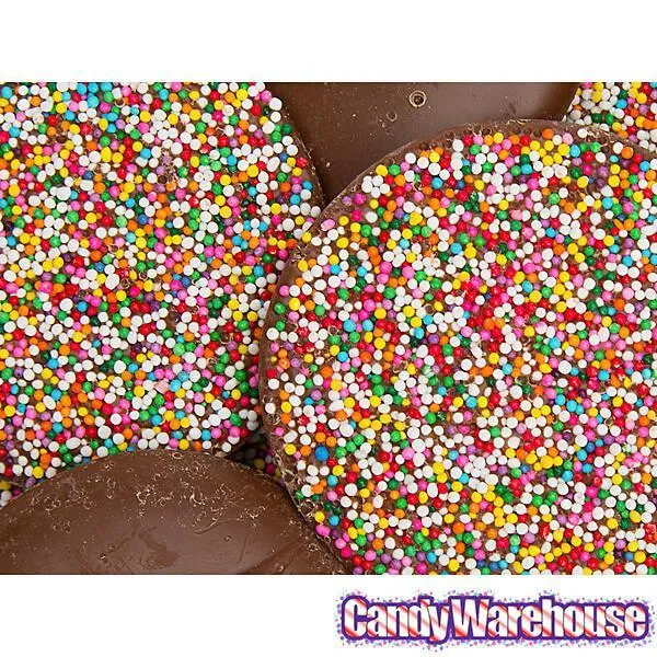Asher's Giant Milk Chocolate Nonpareils Discs - Rainbow: 64-Piece Box - Image 4